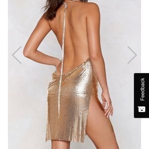 Nastygal “You’ve got Chainmail” cowl dress